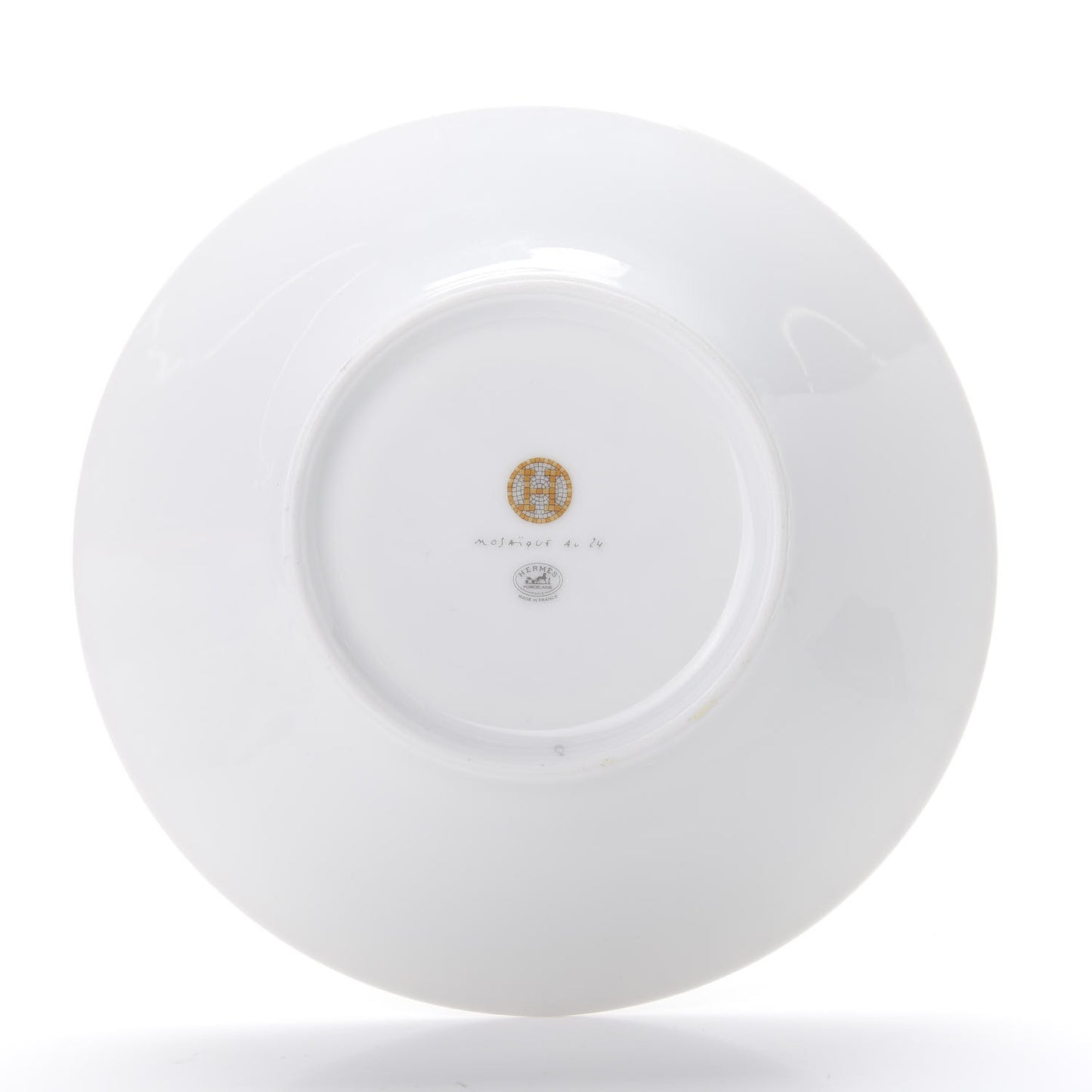 Porcelain Mosaique Au 24 Gold Breakfast Cup and Saucer