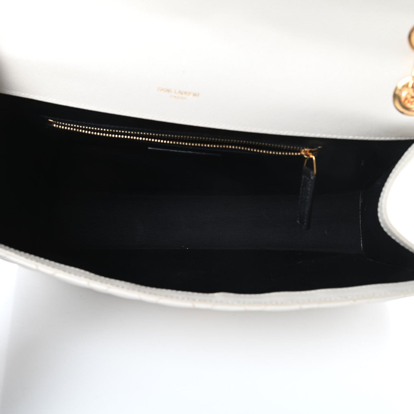 Grain De Poudre Textured Mixed Matelasse Large Triquilt Monogram Satchel Porcellana