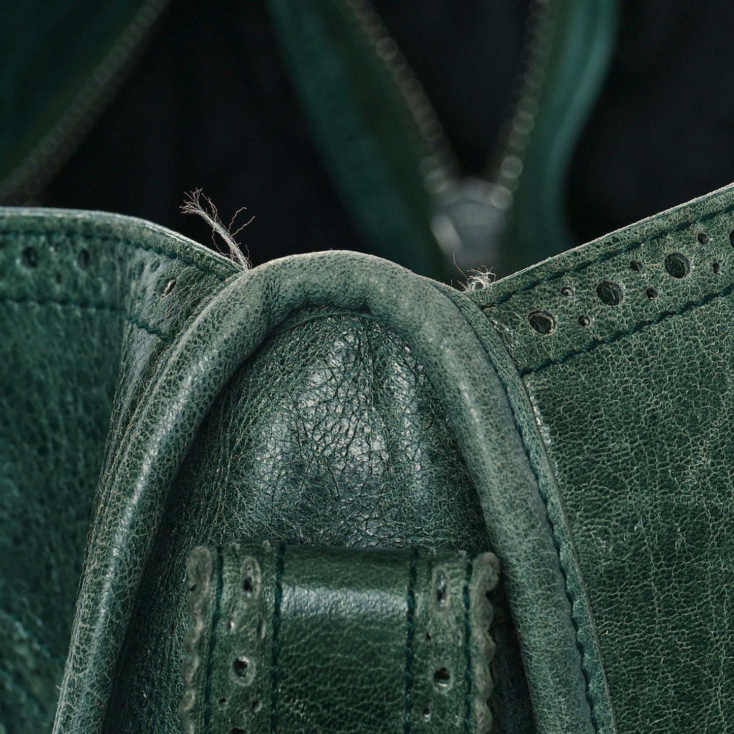 Agneau Giant Brogues Hardware City Evergreen