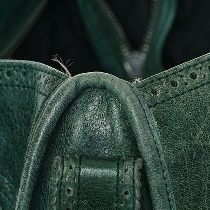 Balenciaga Agneau Giant Brogues Hardware City Evergreen 12 of 18