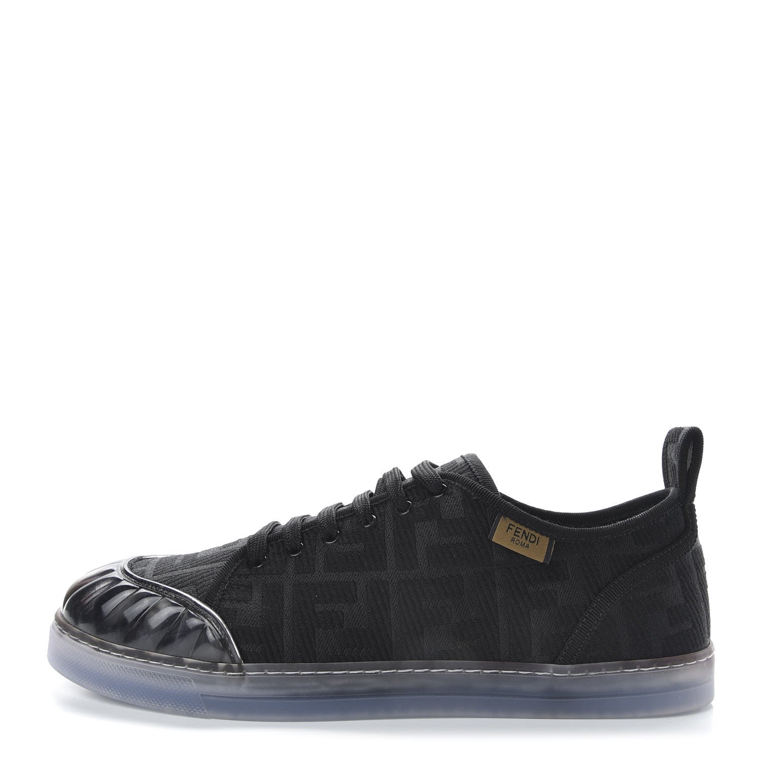 Fendi Corda FF Promenade Low Top Sneakers 41 Black 1 of 10