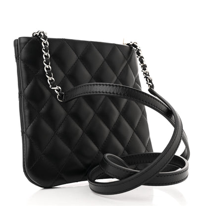 Chanel Lambskin Quilted Crossbody Bag Black 3 of 12