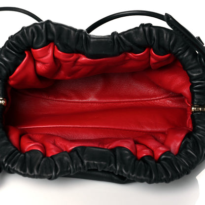 Mansur Gavriel Lambskin Mini Cloud Clutch Black Flamma 5 of 9