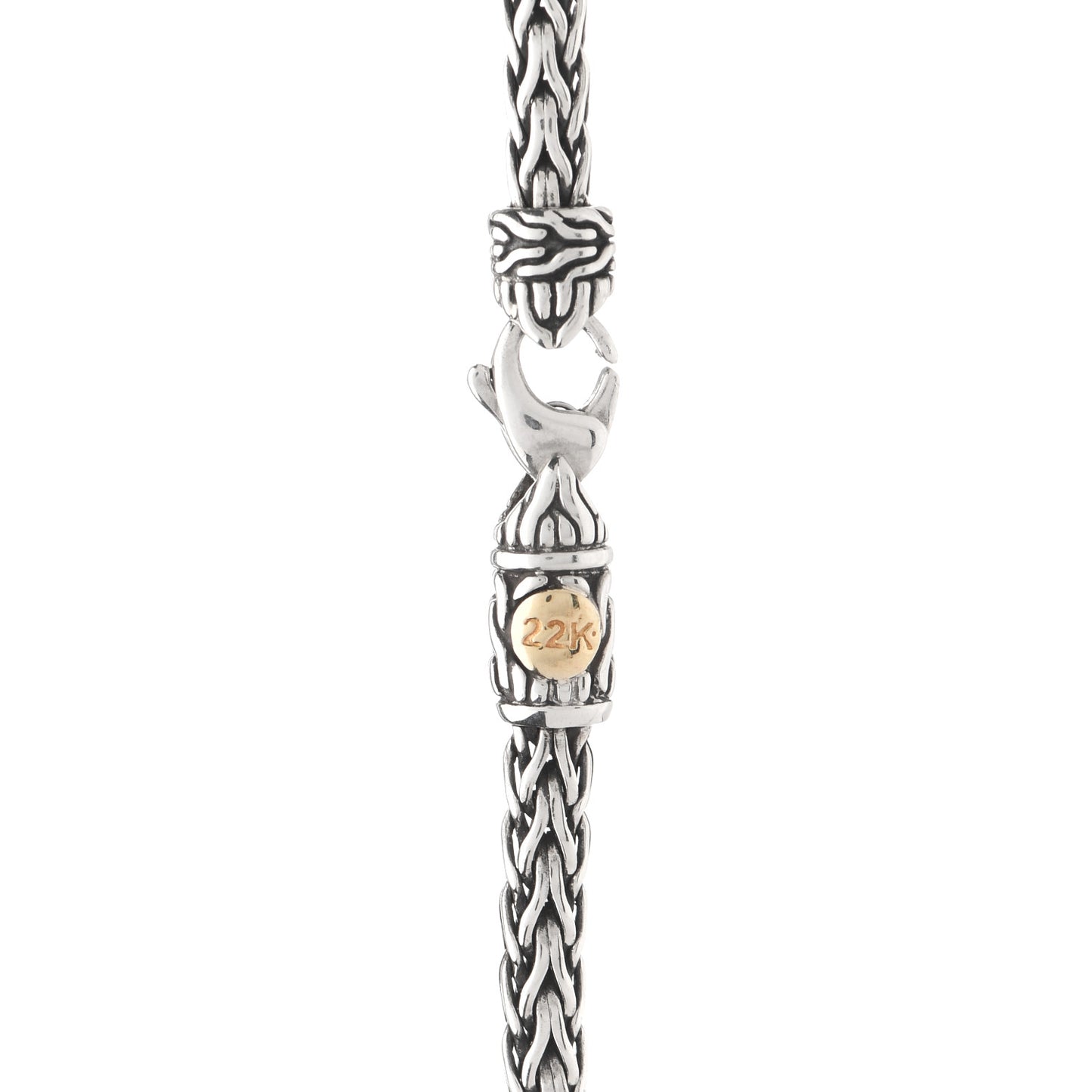 Sterling Silver 22K Yellow Gold Palu Station Necklace