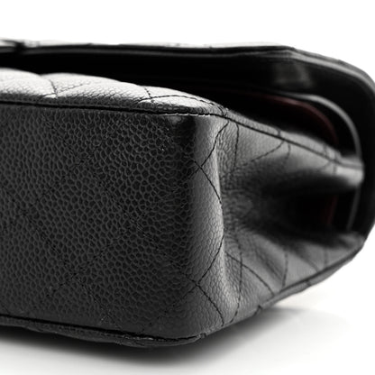 Chanel Caviar Quilted Medium Double Flap Black 10 of 11