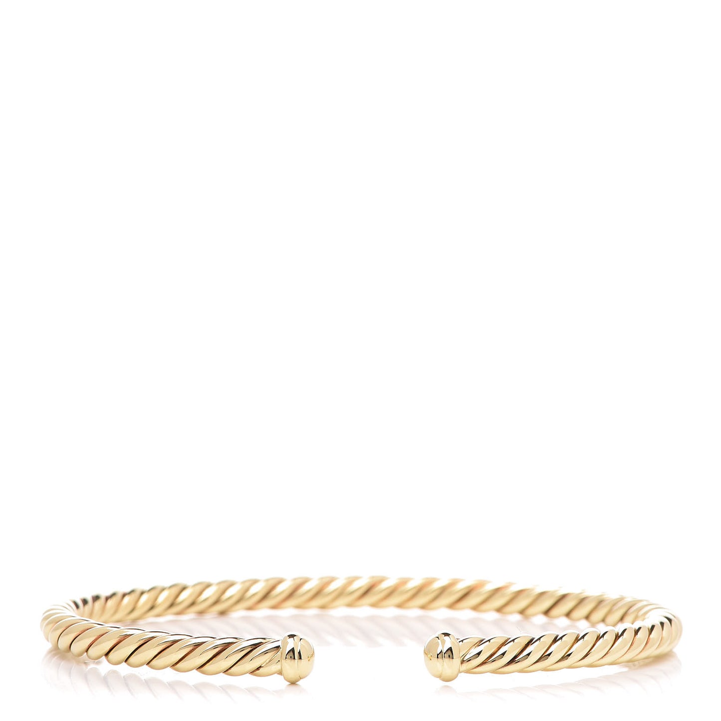 18K Yellow Gold 4mm Cablespira Bracelet