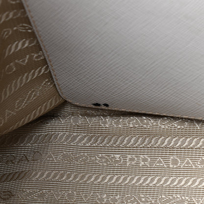 Prada Saffiano Lux Tote Bowler Talco 10 of 19