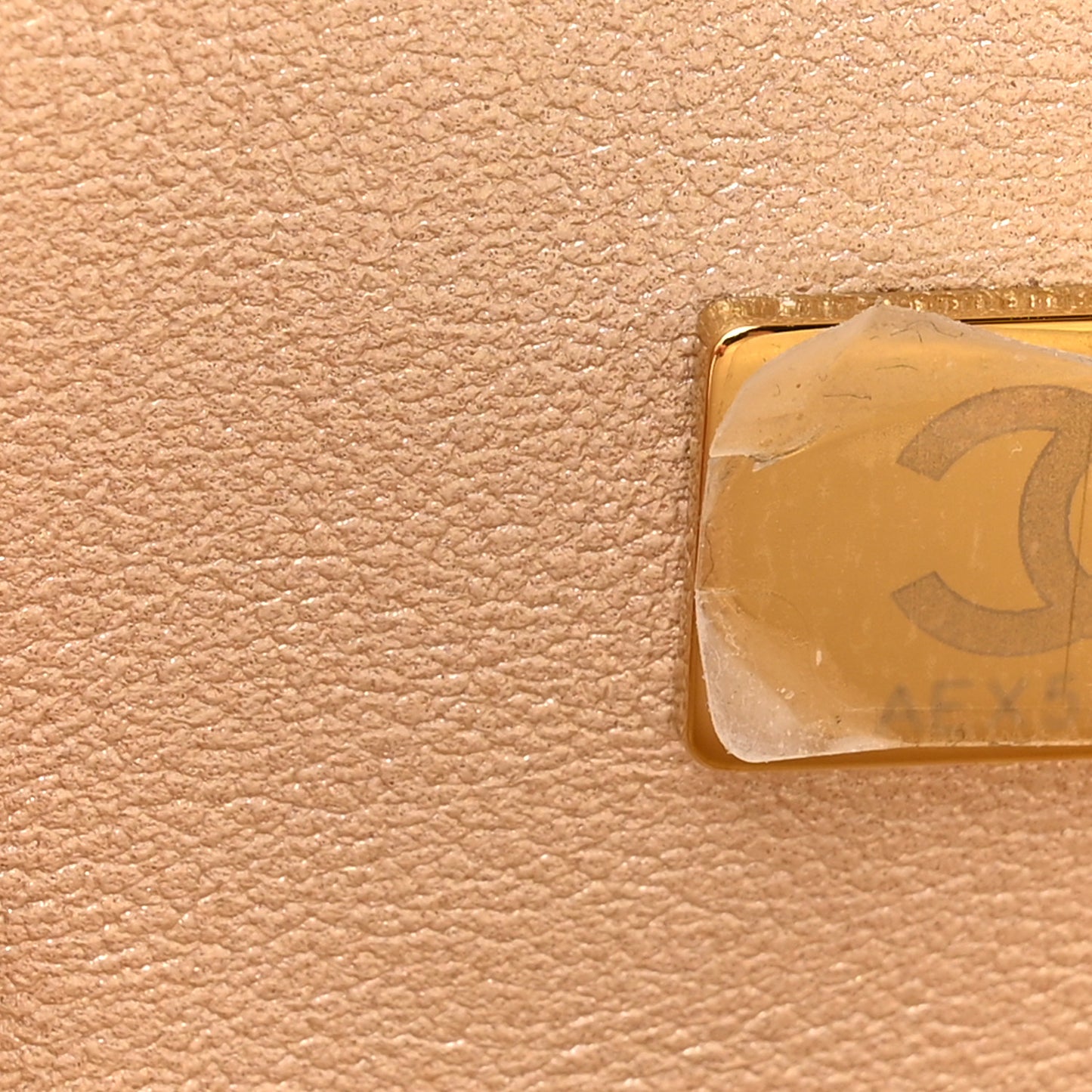 Metallic Lambskin Quilted CC In Love Heart Bag Gold