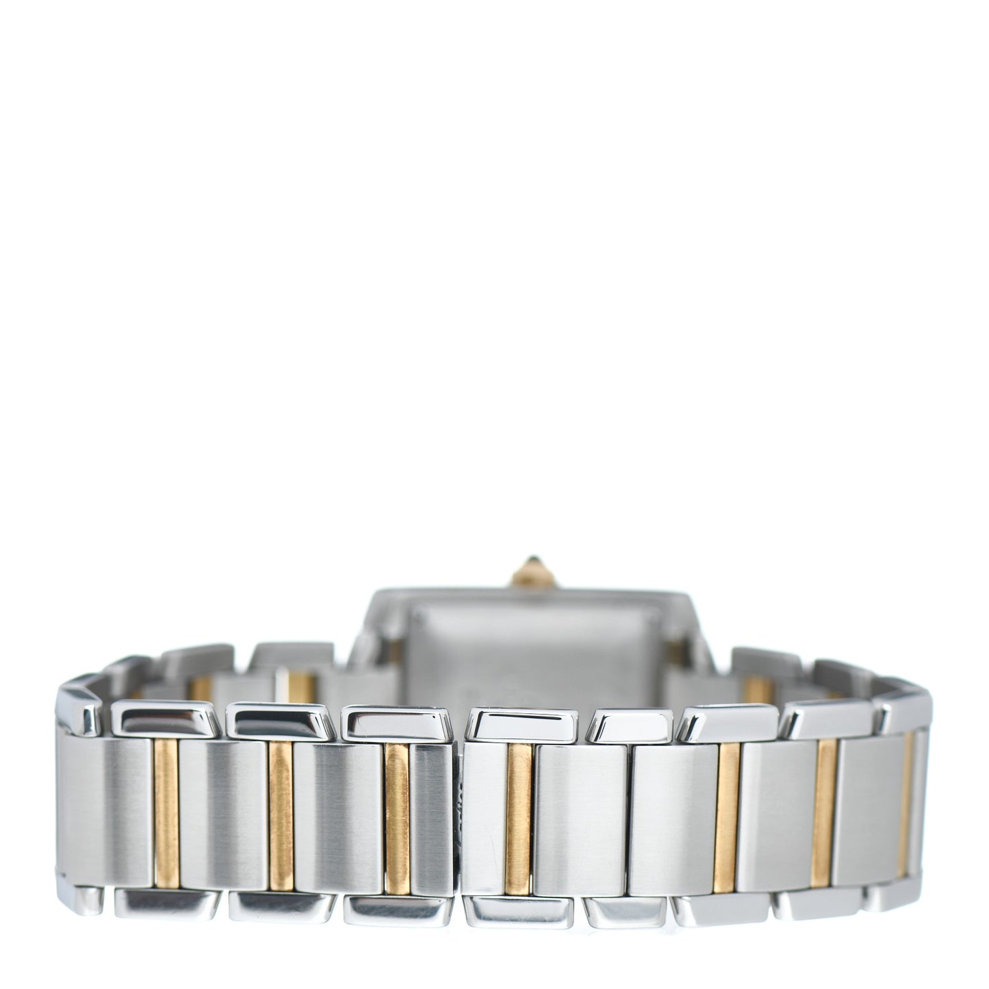 Stainless Steel 18K Yellow Gold 28mm Tank Francaise Automatic Watch