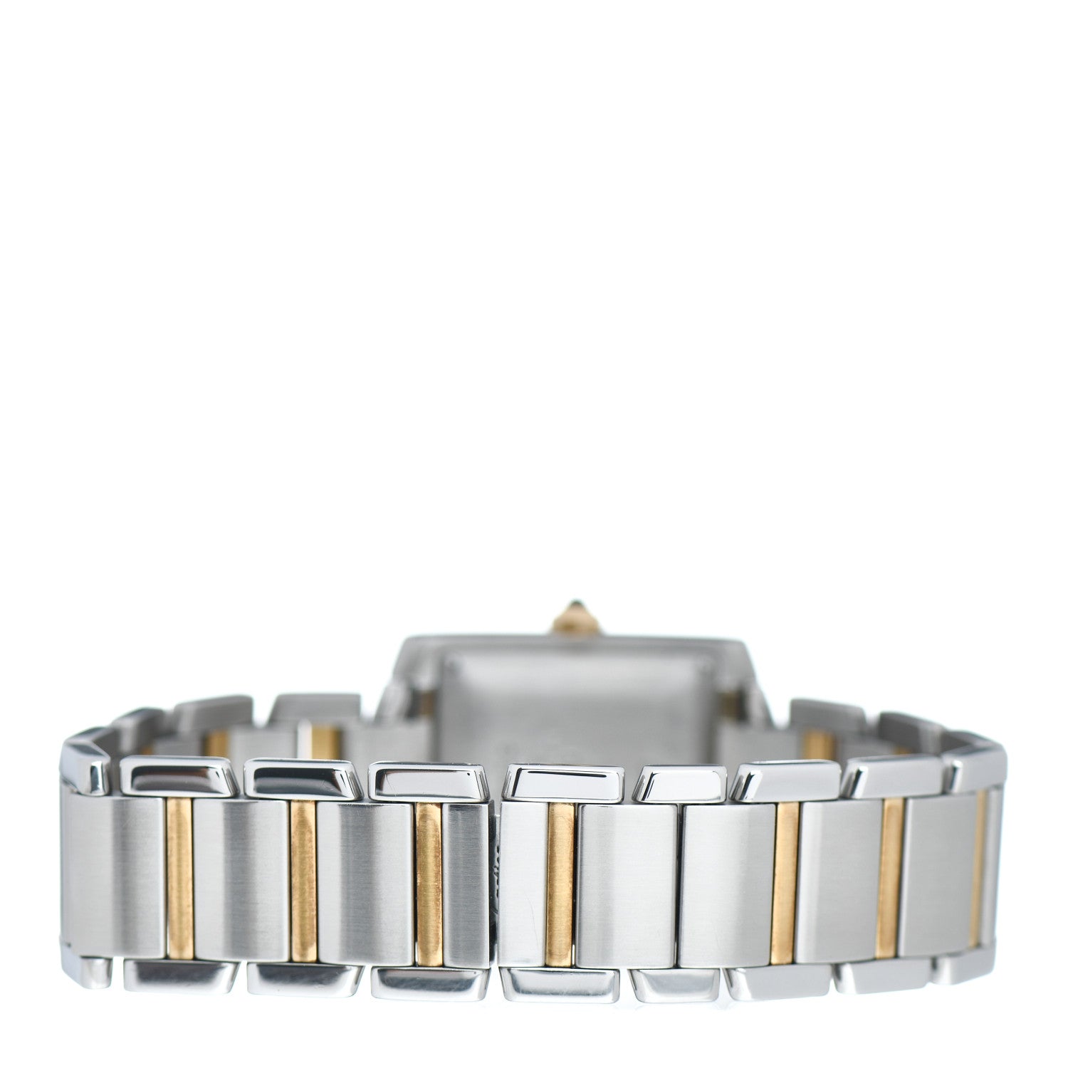 Cartier Stainless Steel 18K Yellow Gold 28mm Tank Francaise Automatic Watch 3 of 4