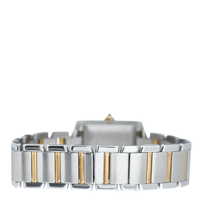 Cartier Stainless Steel 18K Yellow Gold 28mm Tank Francaise Automatic Watch 3 of 4