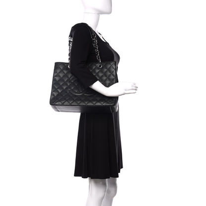 Chanel Caviar Quilted Grand Shopping Tote GST Black 2 of 10