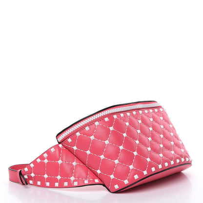 Valentino Garavani Lambskin Free Rockstud Spike Belt Bag Shadow Pink 4 of 8