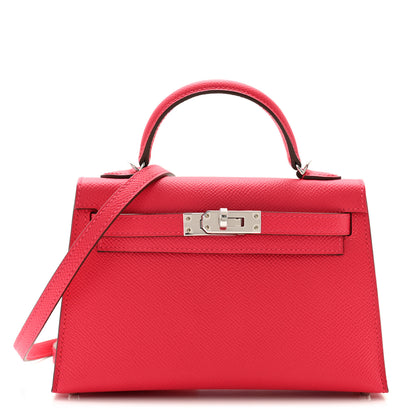 Hermes Epsom Mini Kelly Sellier 20 Rose Extreme 1 of 11