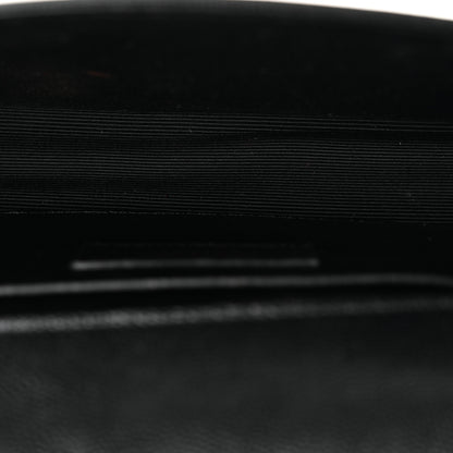 Saint Laurent Grain De Poudre Monogram Cassandre Clutch Black 11 of 17