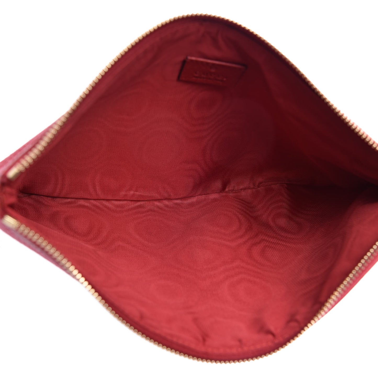 Canvas Sylvie Stripe Logo Zip Pouch Mystic White Hibiscus Red Maritime
