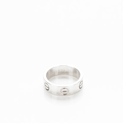 Cartier Platinum 5.5mm LOVE Ring 49 4.75 3 of 6