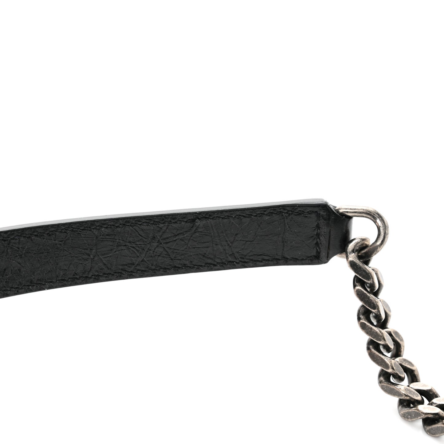 Crinkled Calfskin Matelasse Monogram Medium Niki Chain Satchel Black