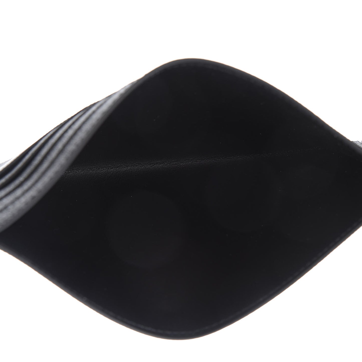 Calfskin Felicie Chain Wallet Card Holder Insert Black