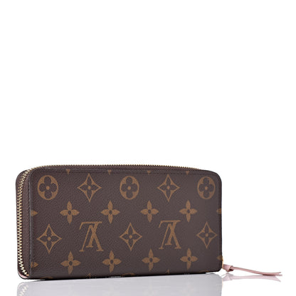 Louis Vuitton Monogram Clemence Wallet Rose Ballerine 3 of 8