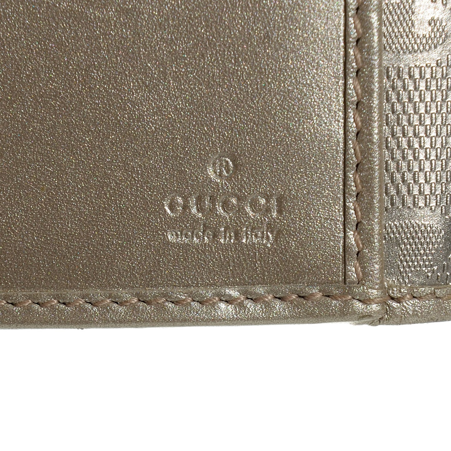 Imprime Monogram GG Pierce Continental Flap Wallet Silver