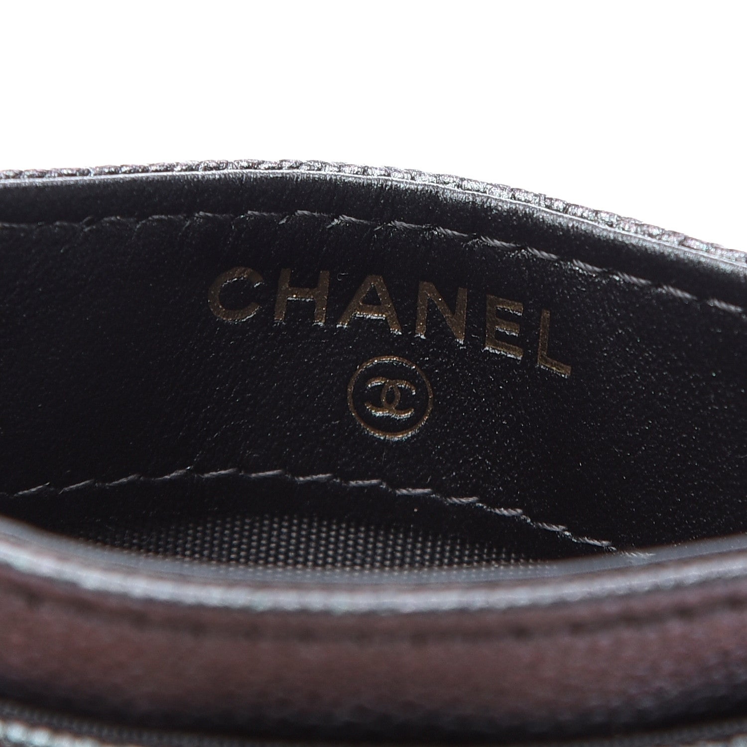 Chanel Iridescent Caviar Quilted Card Holder Black 6 of 8