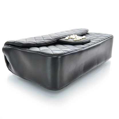 Chanel Lambskin Medium Westminster Pearl Flap Black 4 of 10