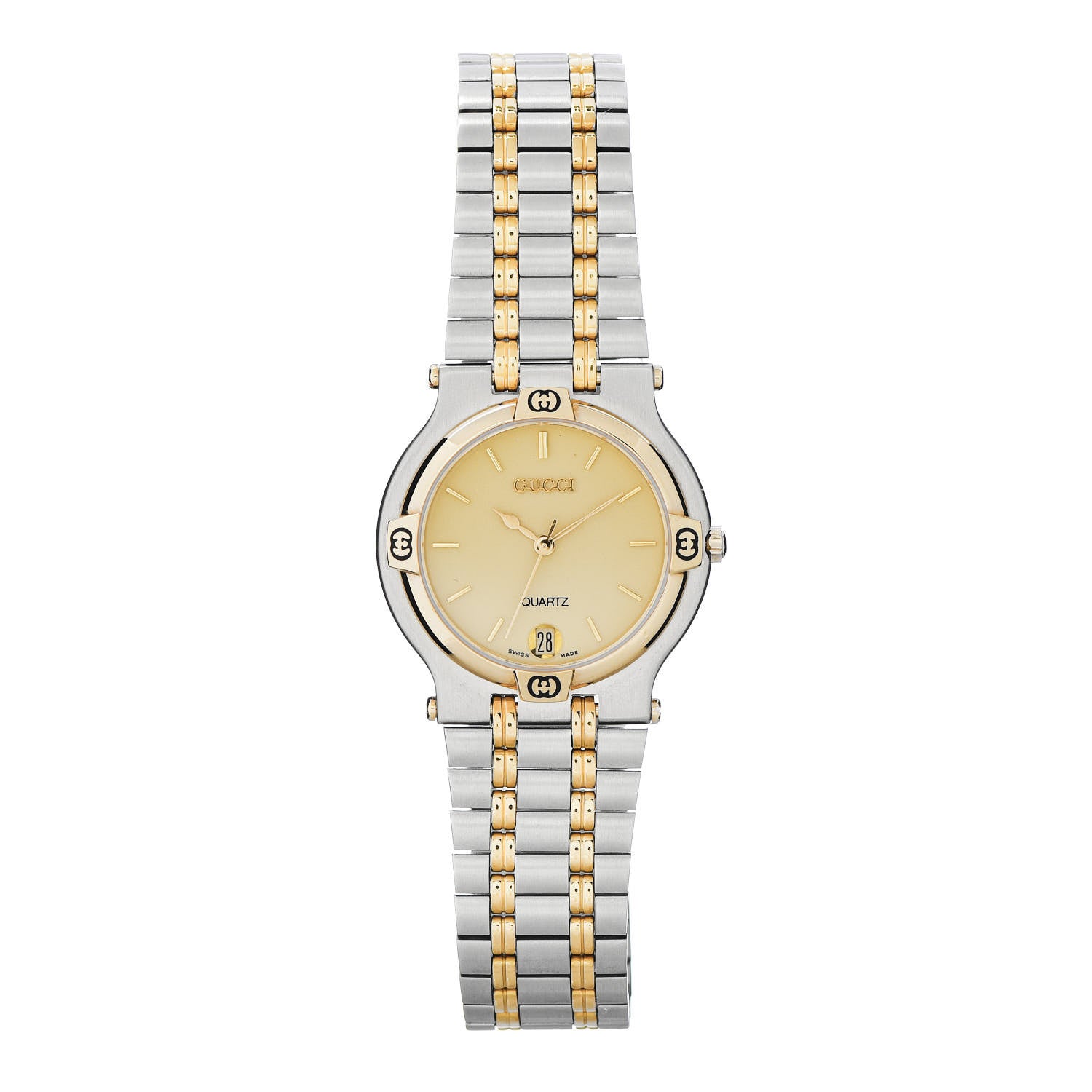 Gucci Stainless Steel 32mm 9000M Quartz Watch Gold 1 of 5