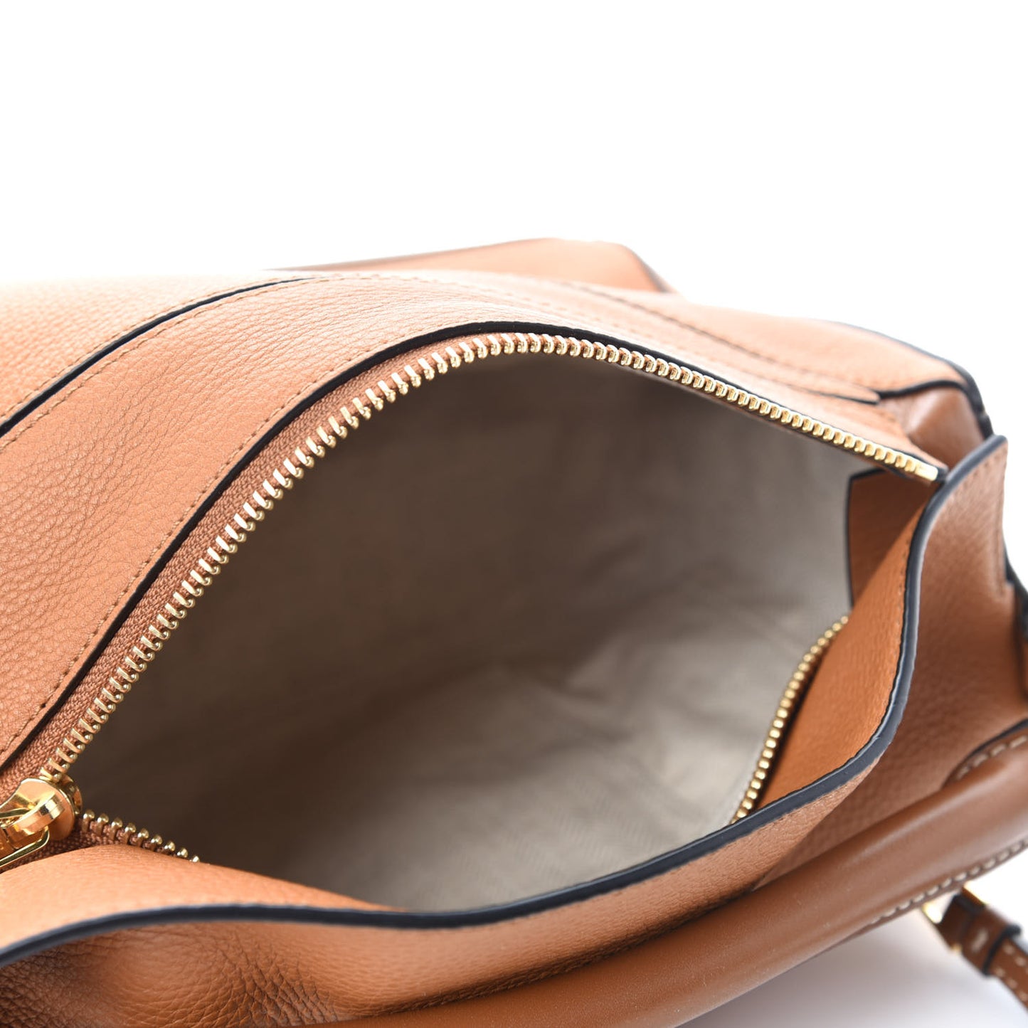 Calfskin Small Puzzle Bag Light Caramel