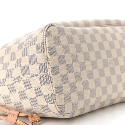 Louis Vuitton Damier Azur Neo Neverfull MM Rose Ballerine 10 of 12