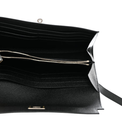 Hermes Epsom Kelly Longue Wallet Black 6 of 11