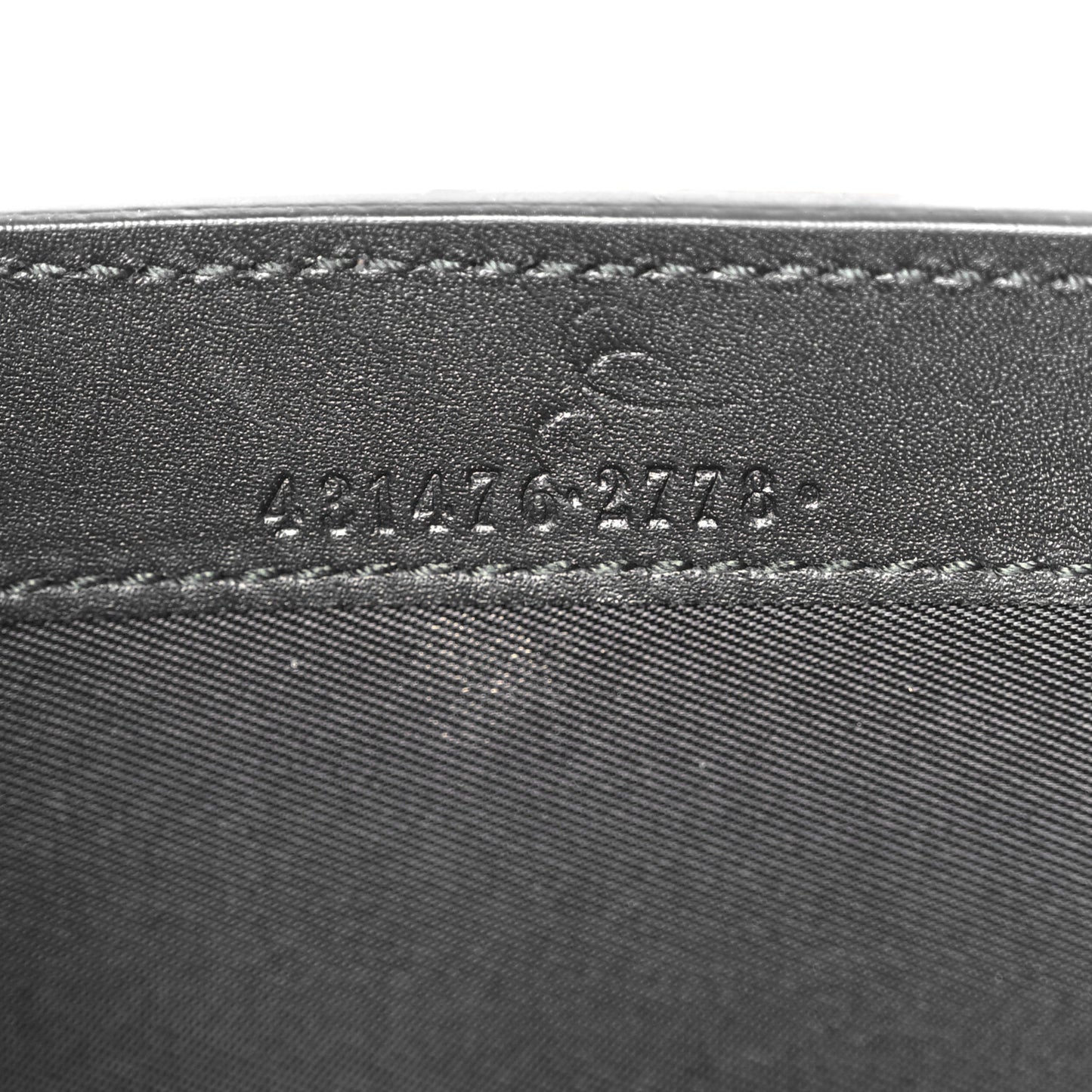 GG Supreme Monogram Mini Peony Pearly Black