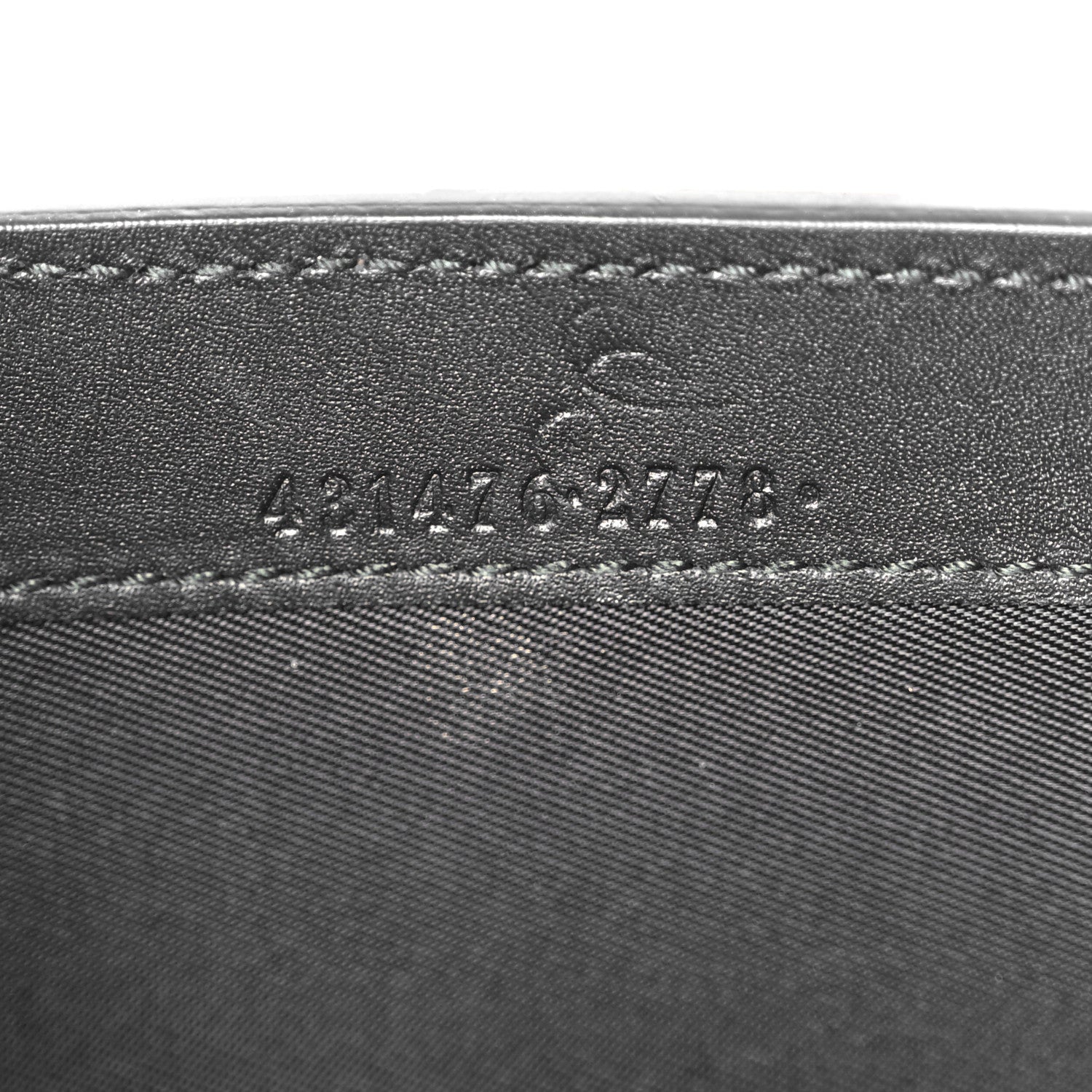 Gucci GG Supreme Monogram Mini Peony Pearly Black 7 of 8