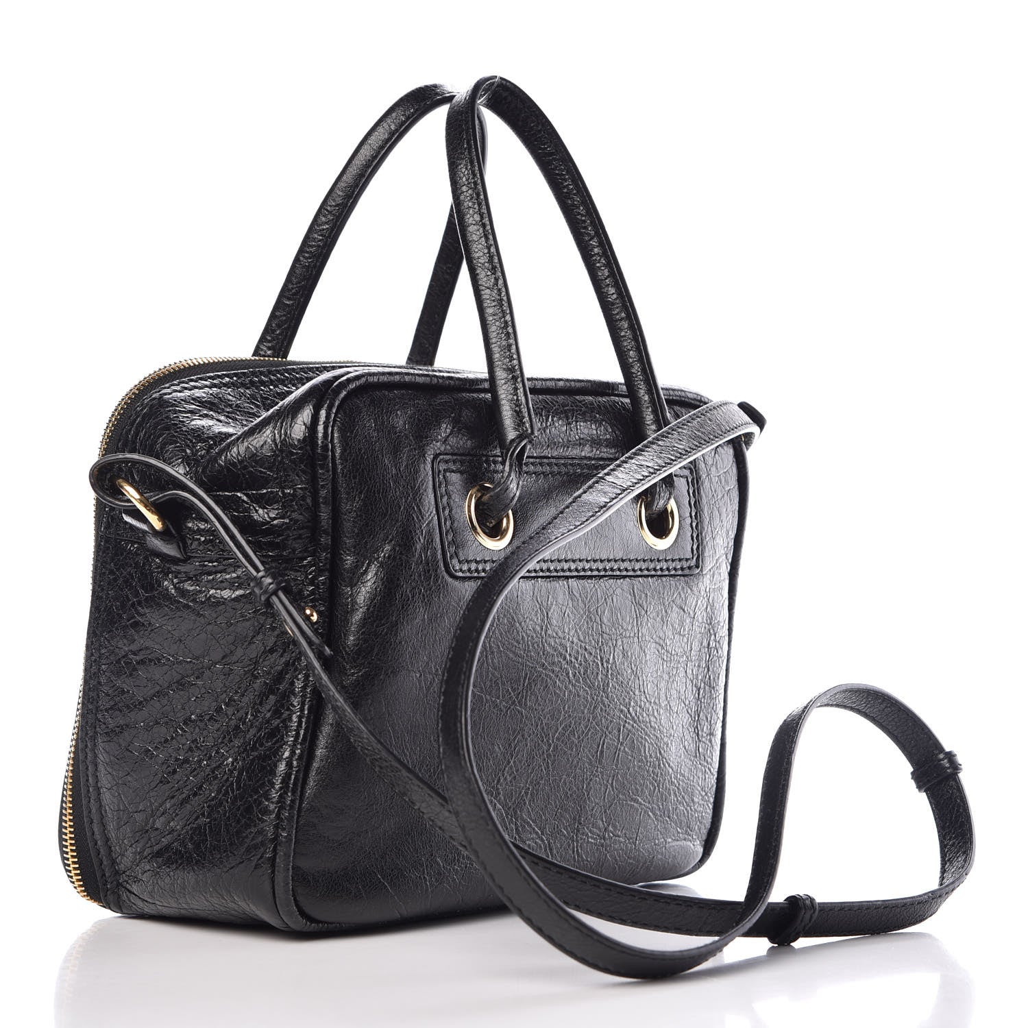 Balenciaga Agneau S Blanket Square Tote Black 3 of 7