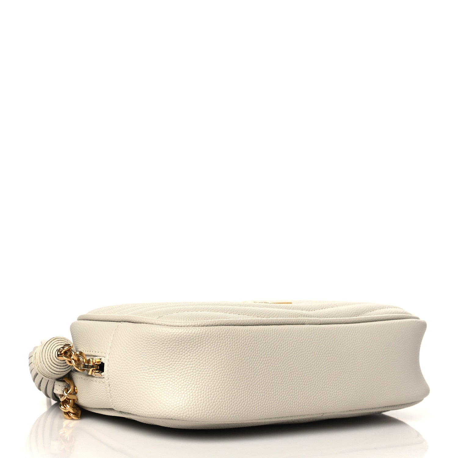 Saint Laurent Grain De Poudre Matelasse Monogram Mini Lou Camera Bag Crema Soft 4 of 11