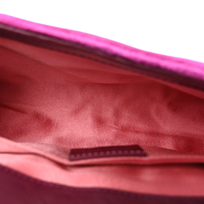 Gucci Velvet Matelasse Mini GG Marmont Shoulder Bag Fuchsia Violet Cyclamen 5 of 10