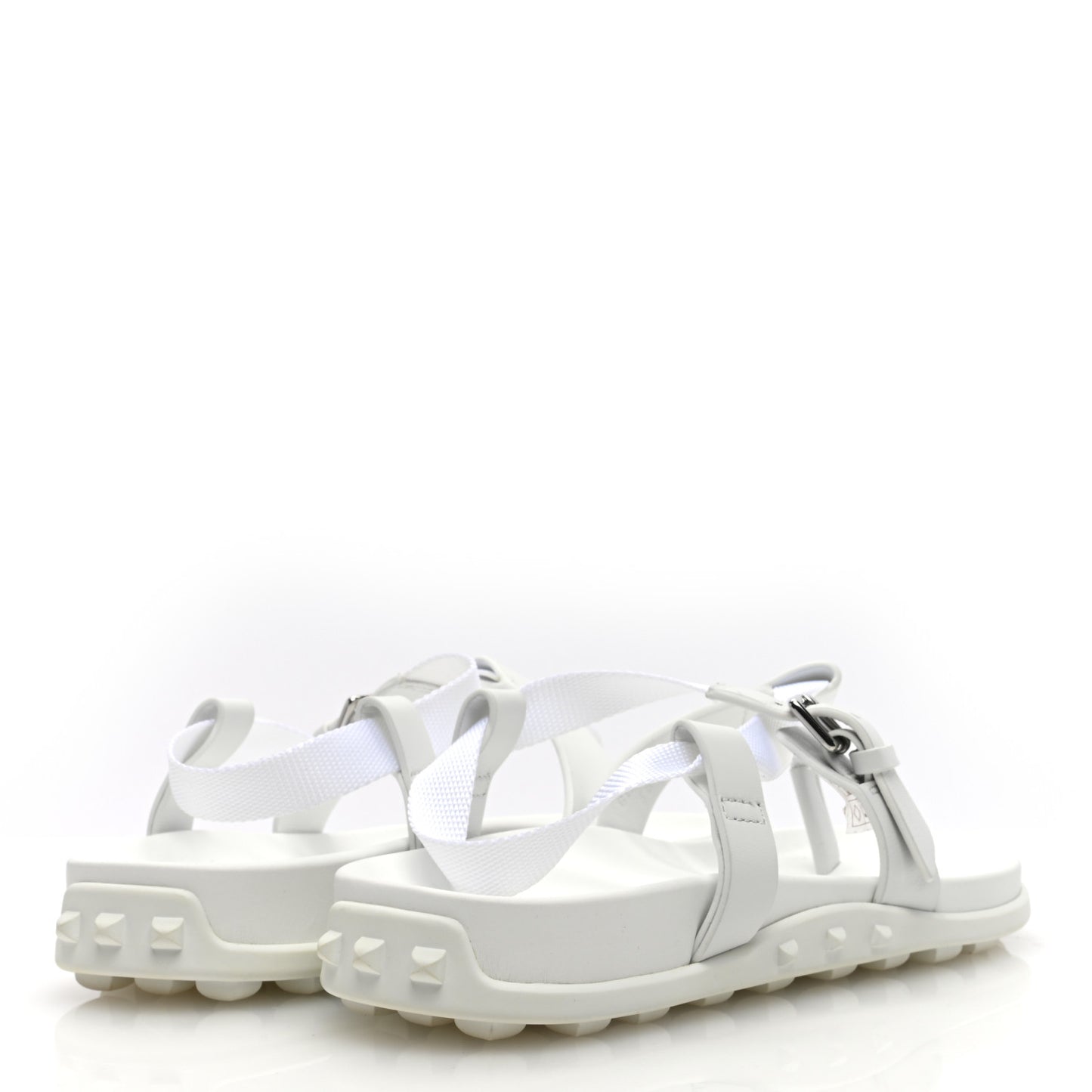 Calfskin Womens Inboard Sandals 38 White