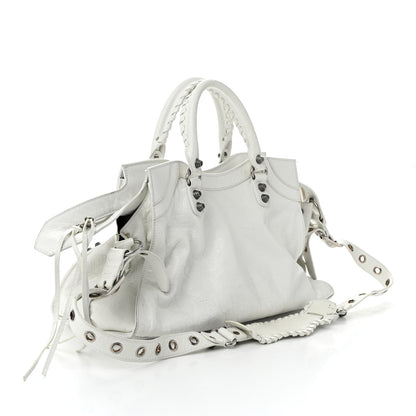 Balenciaga Agneau Arena Neo Cagole City Handbag Optic White 4 of 14