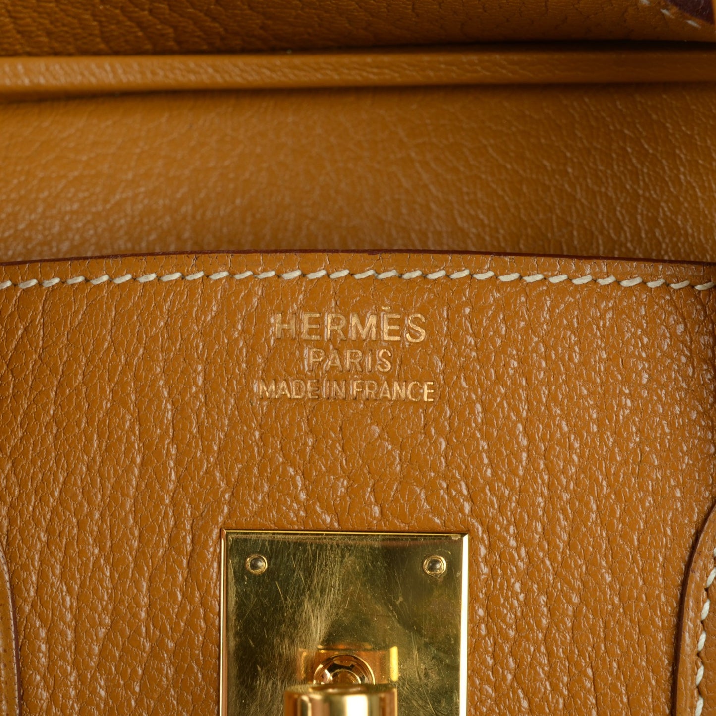 Chevre De Coromandel Birkin 35 Caramel