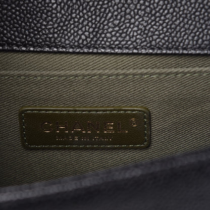 Chanel Caviar Quilted Medium Boy Flap Black 8 of 10