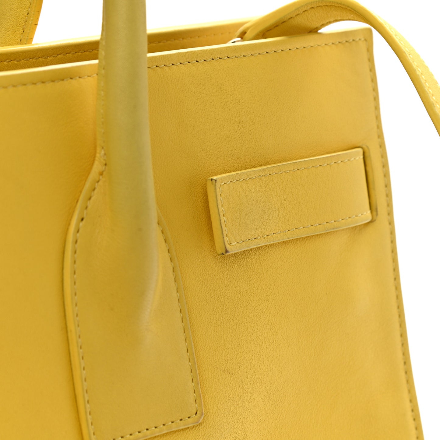 Calfskin Small Sac De Jour Bag Yellow