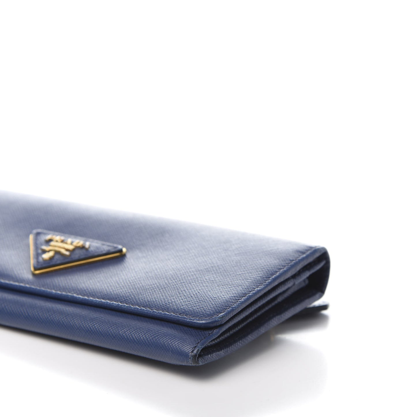 Saffiano Triangle Continental Flap Wallet Bleuette