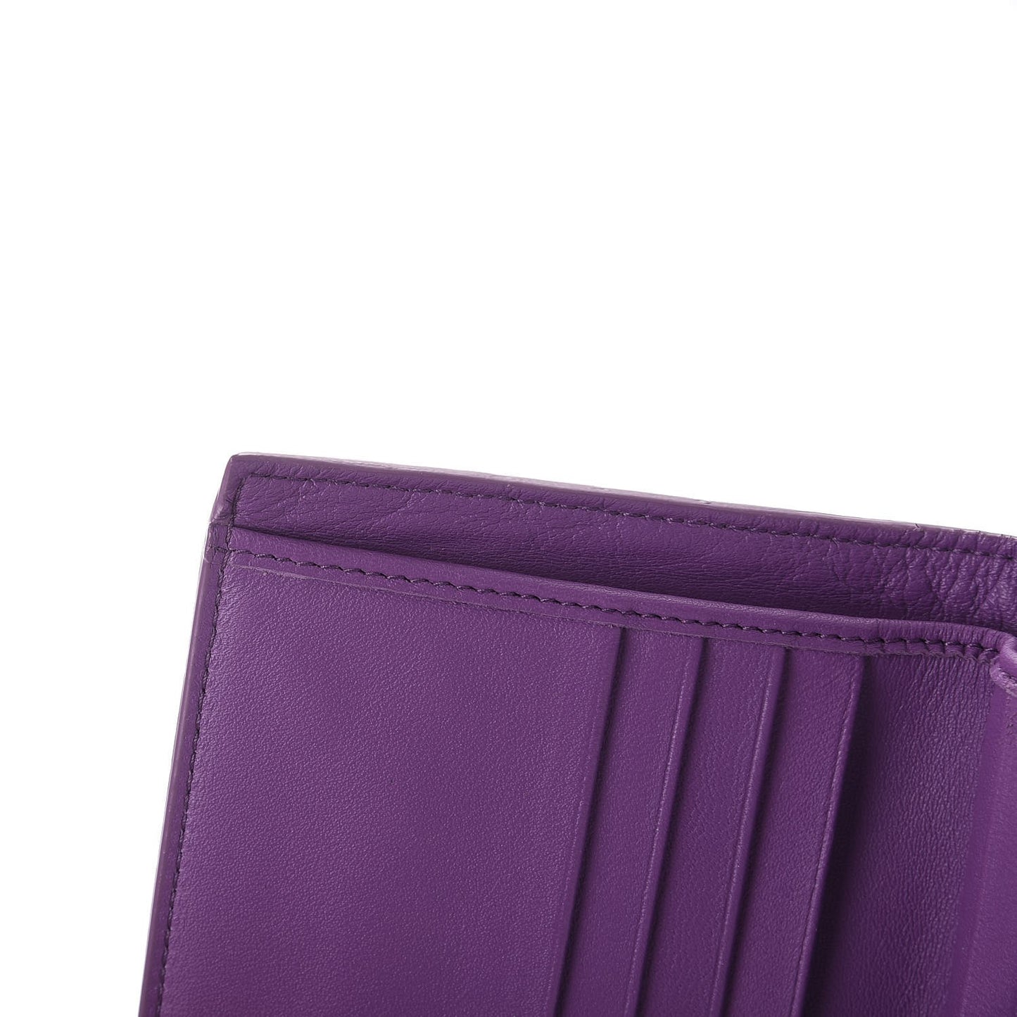 Nappa Intrecciato Mini Wallet Byzantine