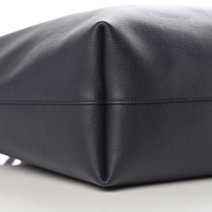 Saint Laurent Calfskin Large Shopping Tote Deep Marine 14 of 15