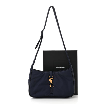 Saint Laurent Econyl Nylon Le 5 A 7 Hobo Navy 12 of 12