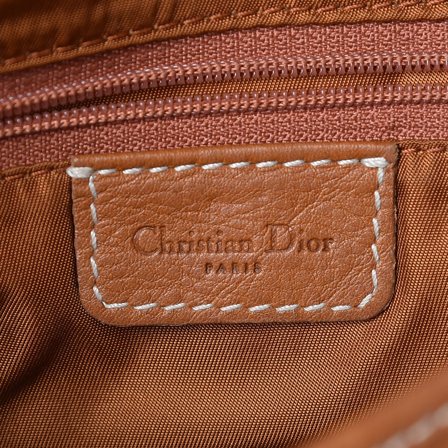 Calfskin Double Saddle Bag Brown