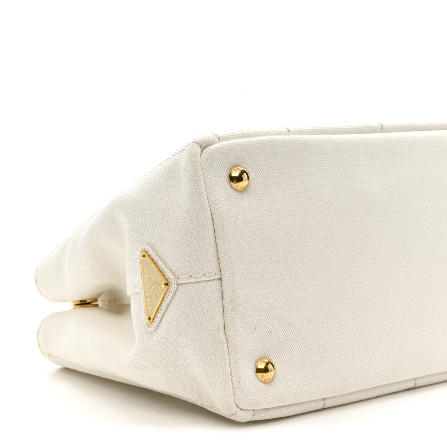 Canapa Small Logo Tote Bianco Blue