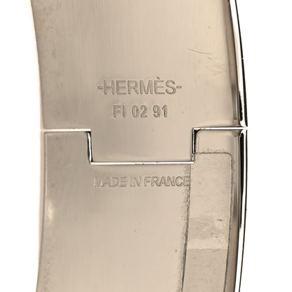 Hermes Enamel Wide Grand Apparat Remix Multico Clic Clac H Bracelet GM Lilas 4 of 4