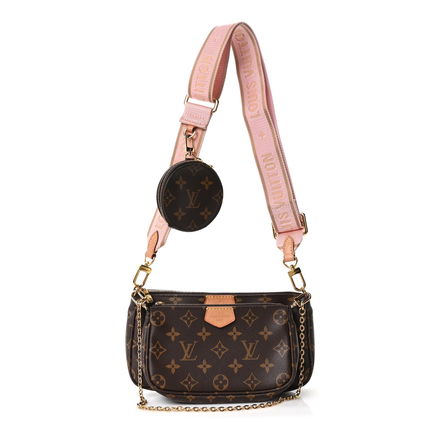 Monogram Multi Pochette Accessories Rose Clair