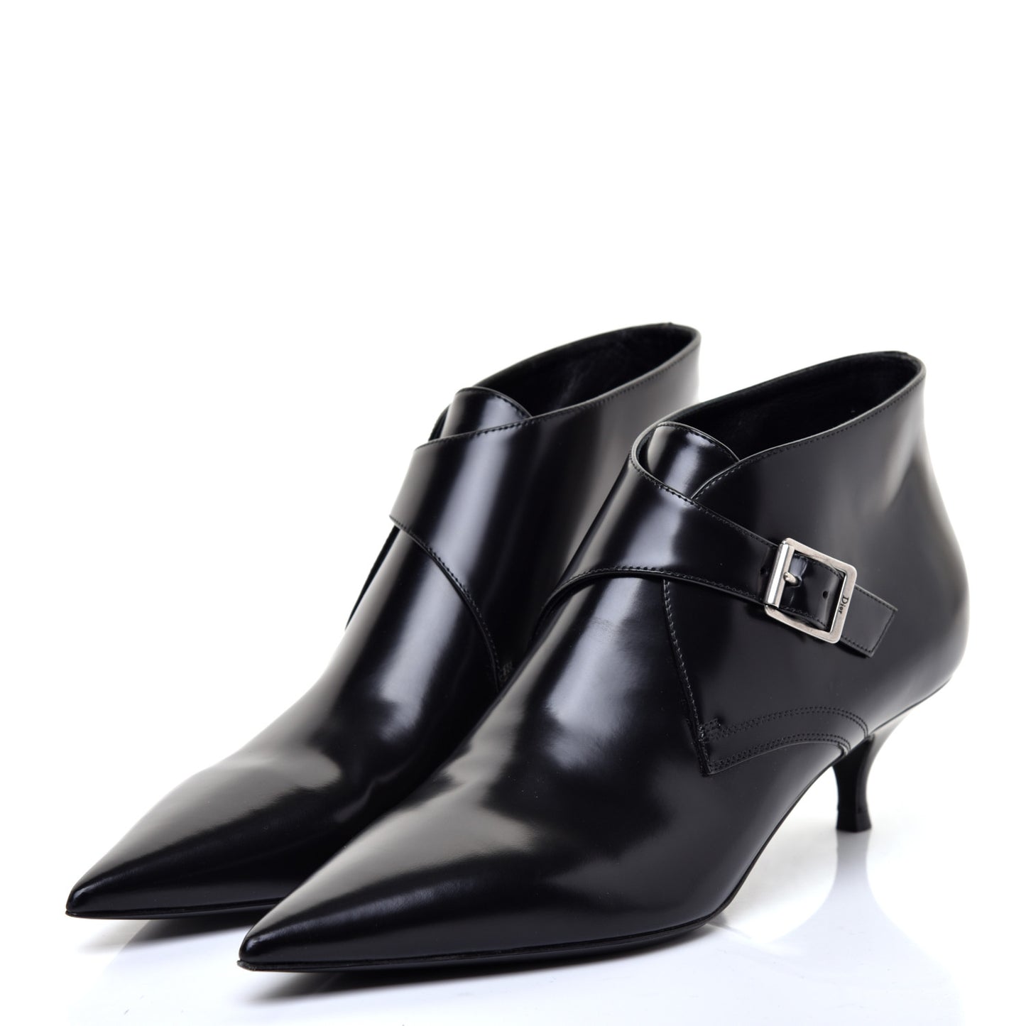 Calfskin Ankle Boots 39.5 Black